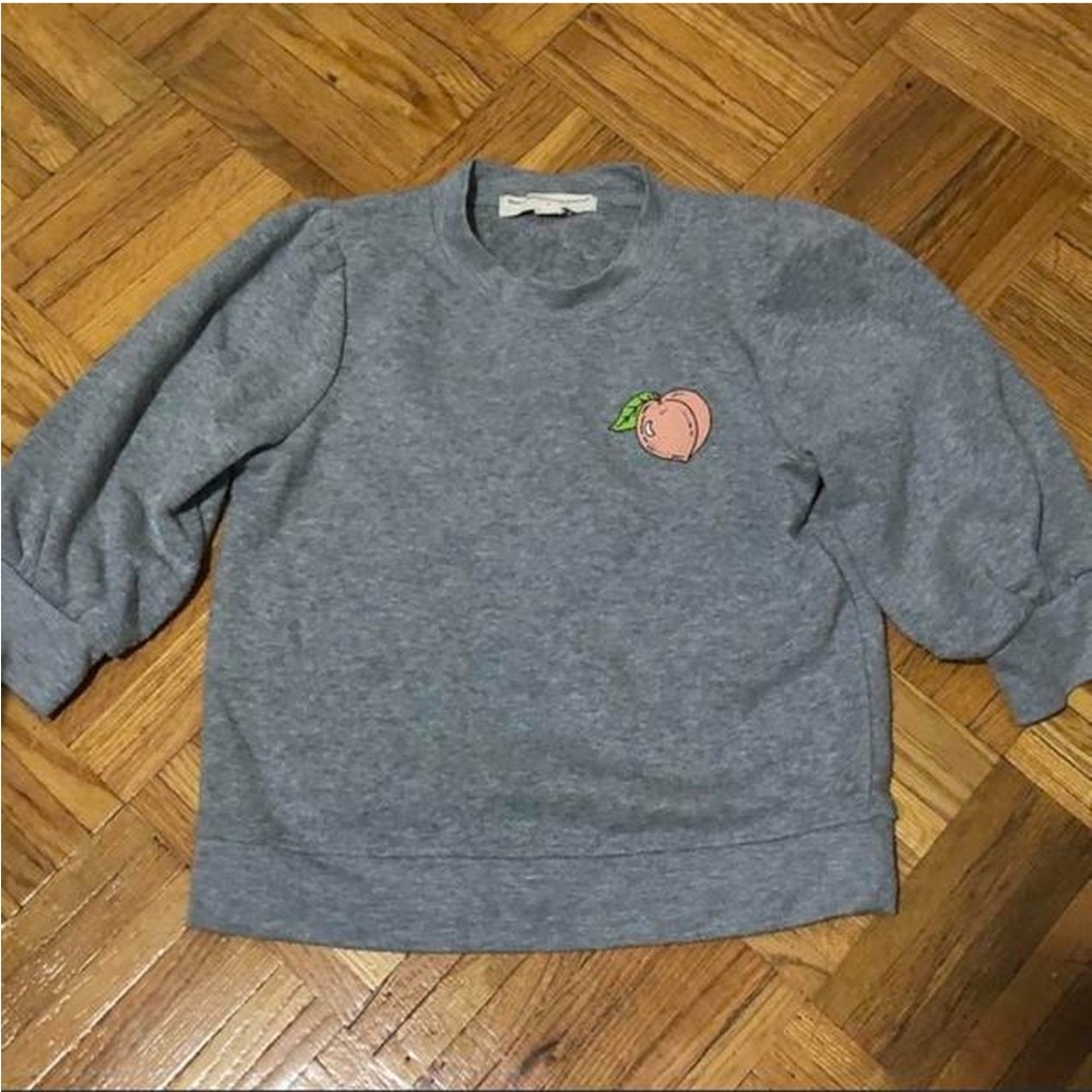 Project Social T • Urban Outfitters Peach Puff Sleeve Sweatshirt